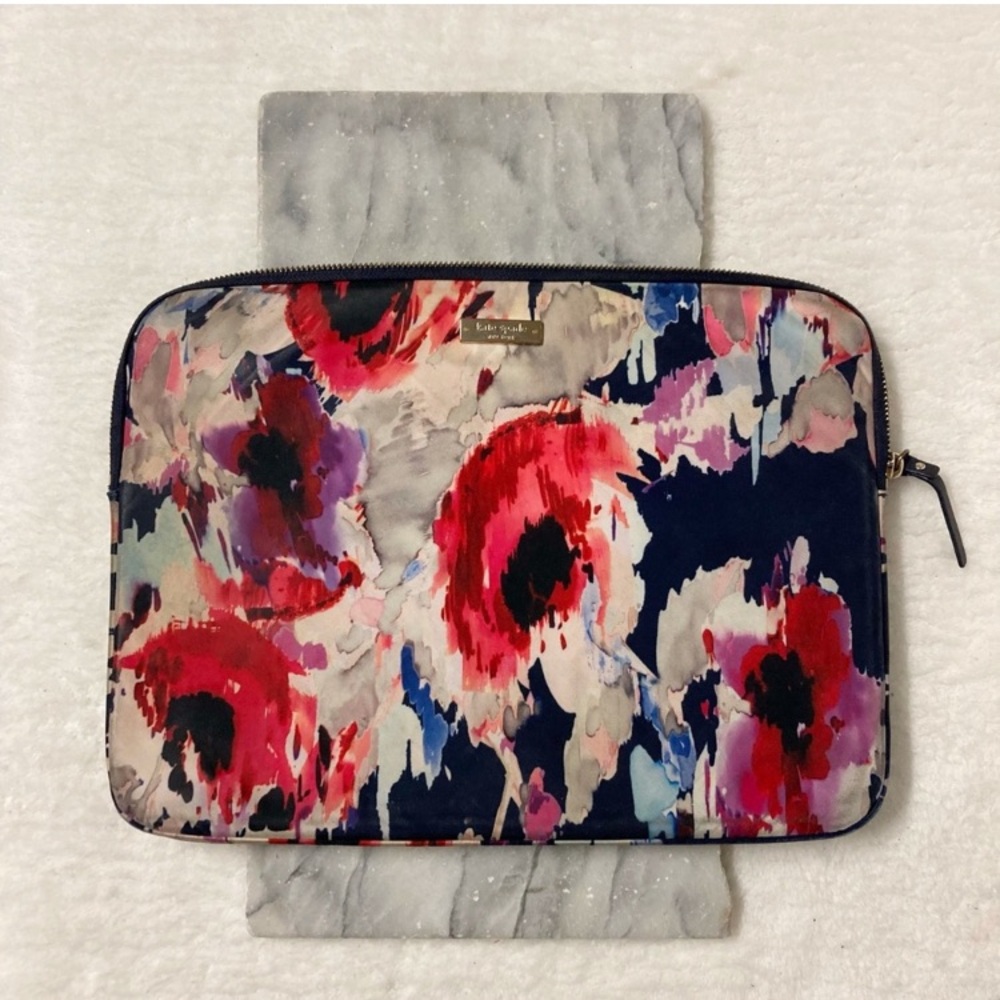 Kate Spade Laptop Case Floral Abstract Painterly Print